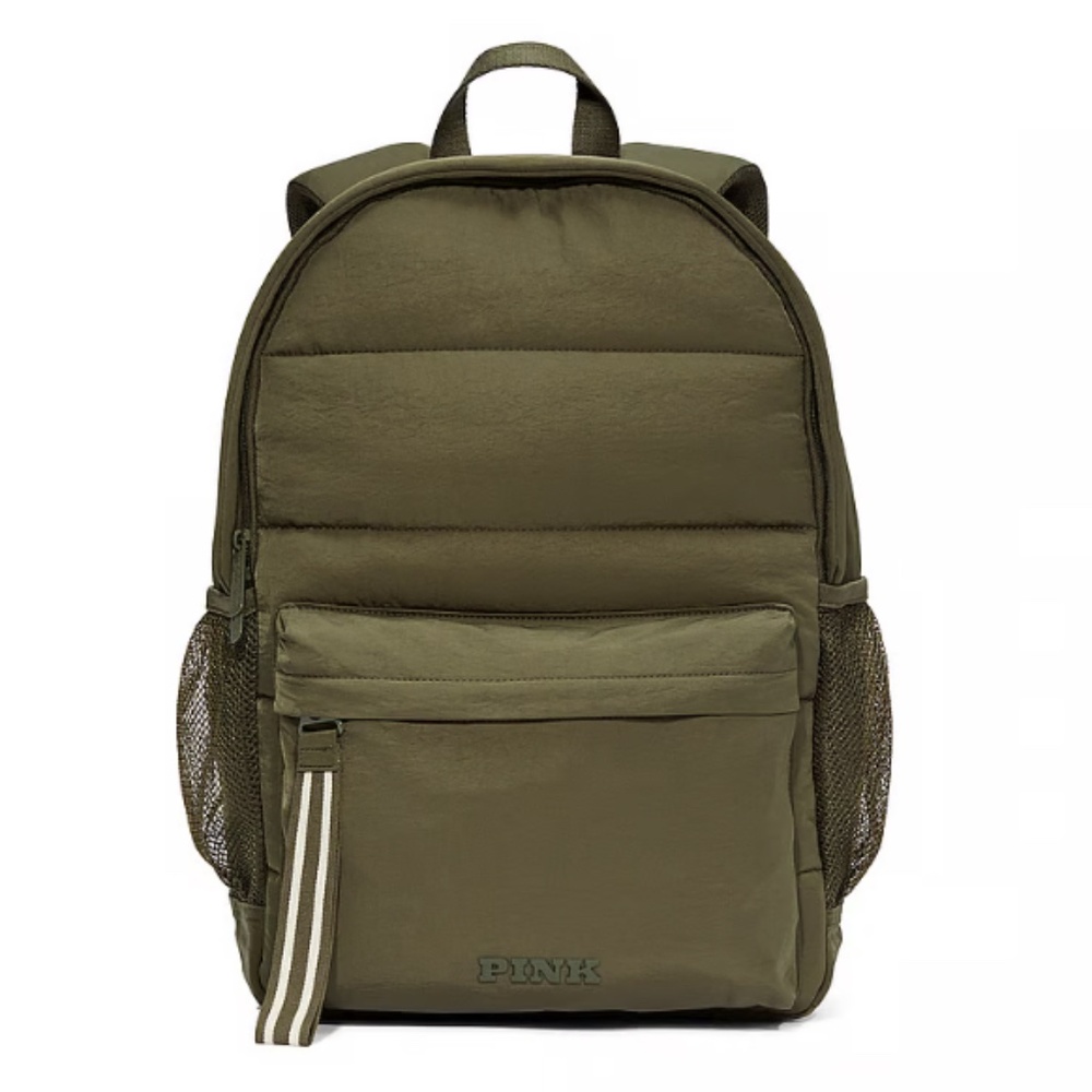 PINK QUILTED PUFFER BACKPACK New with tag New Casual Olive